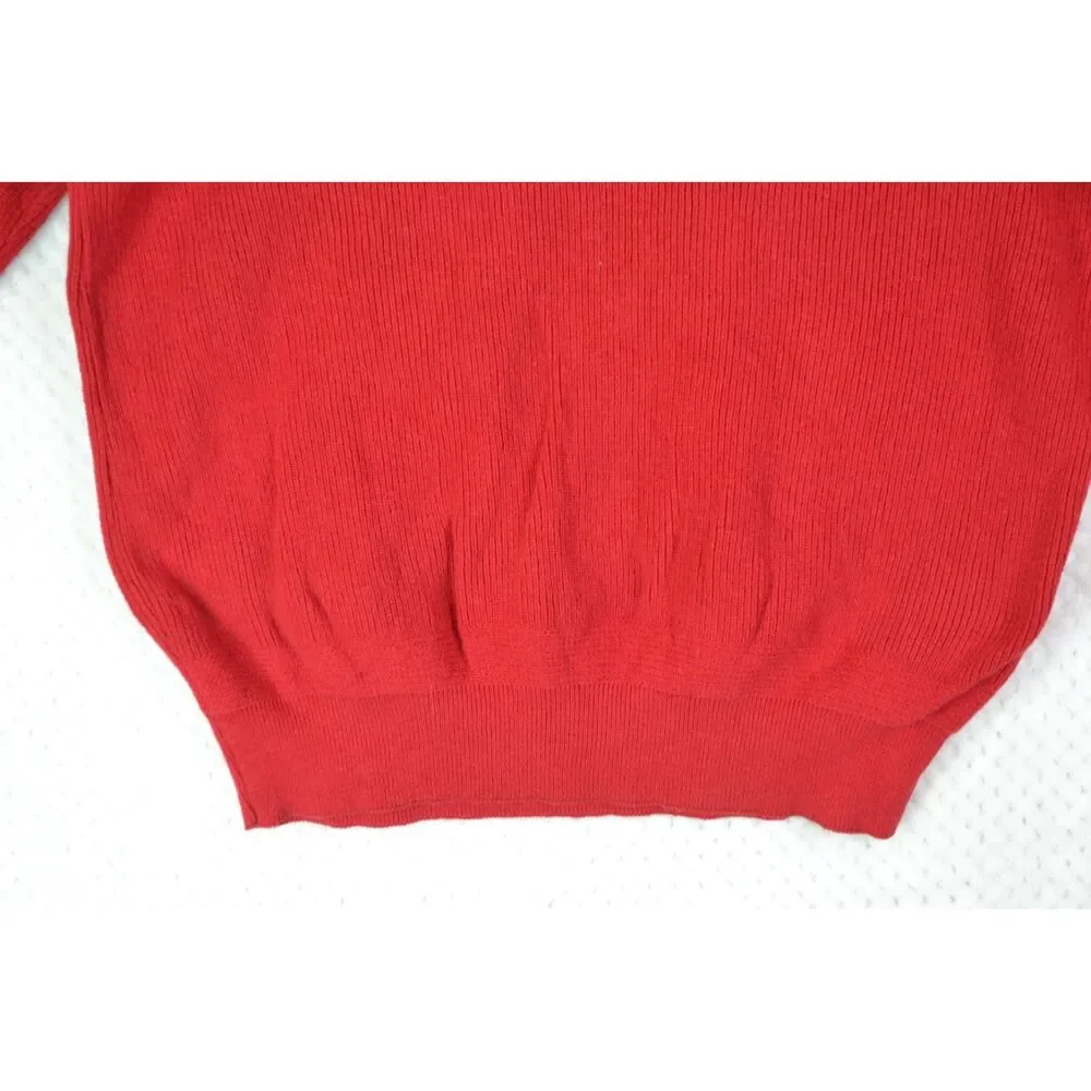 Cabela's Men's Large Tall Red Heavyweight Pullover Sweater VTG